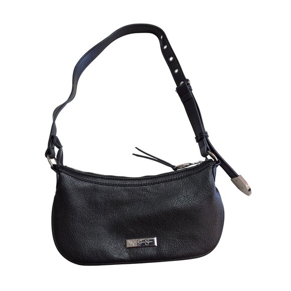 Jessica Simpson Black Studded Shoulder Bag Purse - Picture 1 of 7